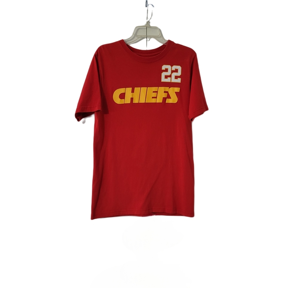 Reebok   Men's M   KC Chiefs  Short Sleeve   Jersey   Red
